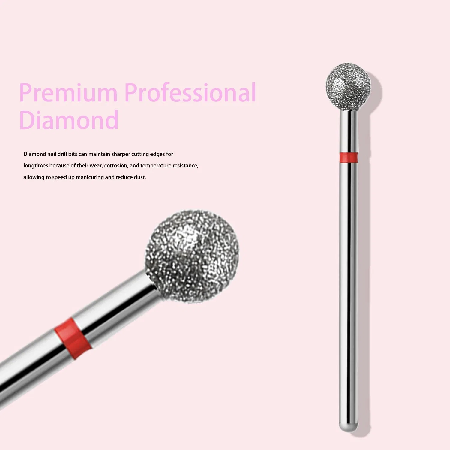 Набор из 10 алмазных фрез для маникюра ‎Eruika, Cuticle Bit 5Mm — фото 3