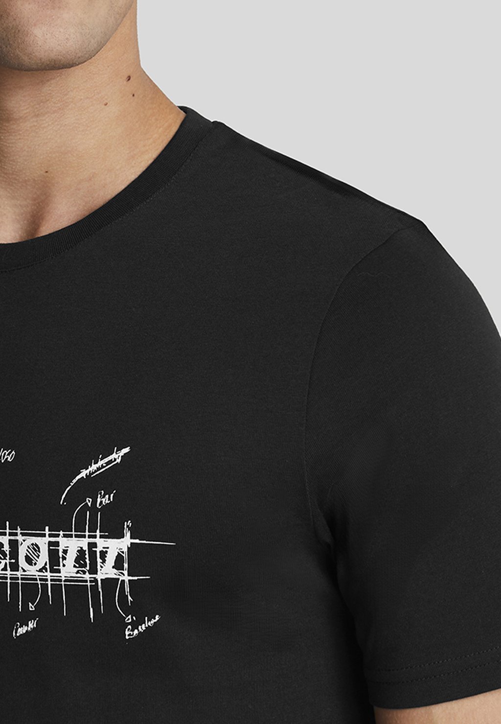 

Футболка с принтом ANATOMY OF TYPE GRAPHIC Lyle & Scott, черный