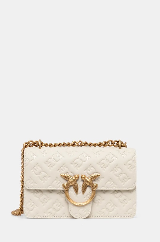 

Кожаная сумка Pinko, бежевый