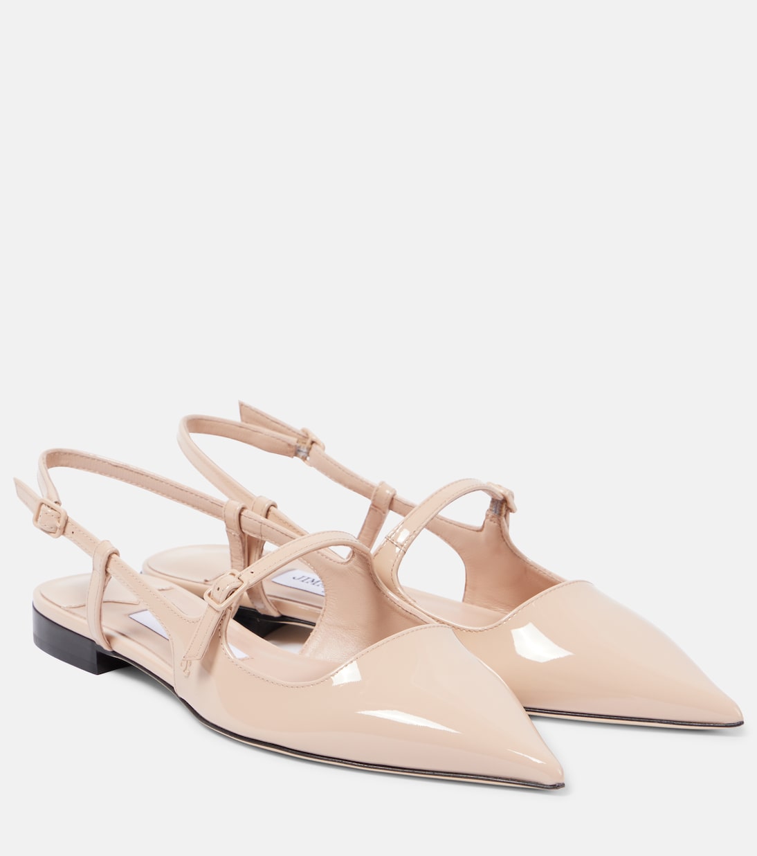 Туфли Didi из лакированной кожи с открытой пяткой Jimmy Choo, Macaron