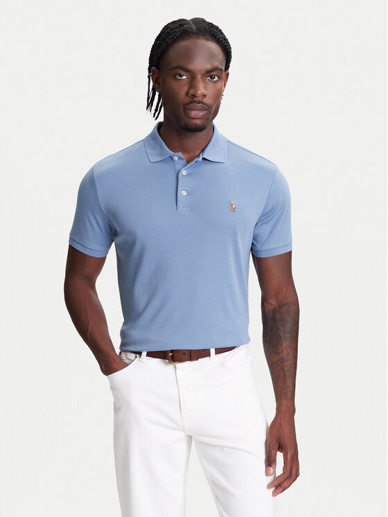 

Рубашка-Поло с завышенной талией 710704319169 Polo Ralph Lauren, синий