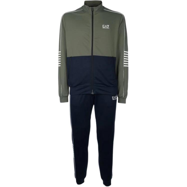 Костюм спортивный с молнией и принтом логотипа Ea7 EMPORIO ARMANI, мультиколор — фото 2