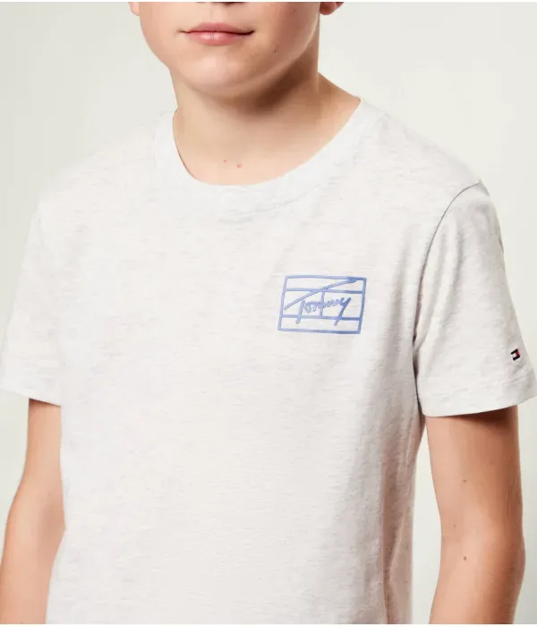 Футболка TH Signature regular fit Tommy Hilfiger, серый — фото 4