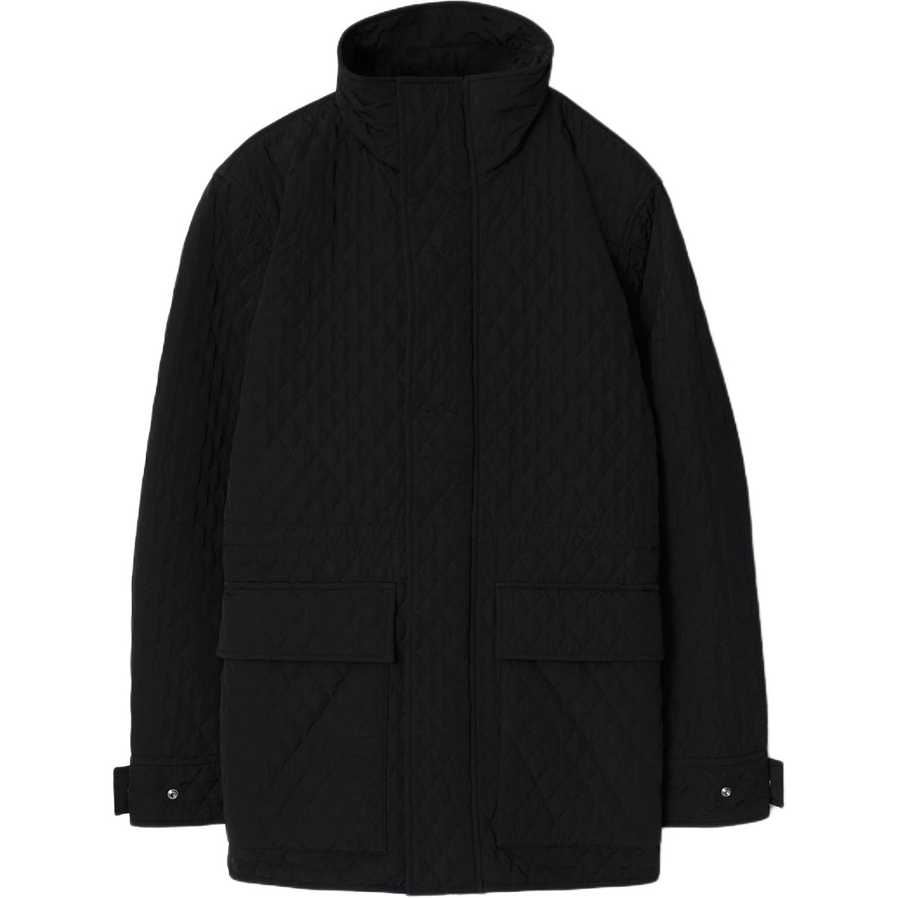 

Burberry Стеганая куртка с капюшоном, Black