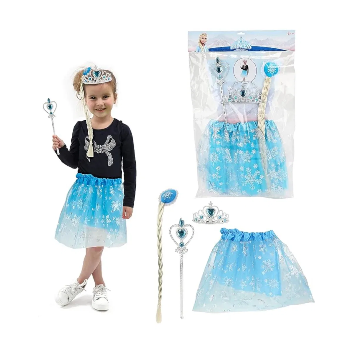 Костюм принцессы, с тиарой, Toi-Toys, синий