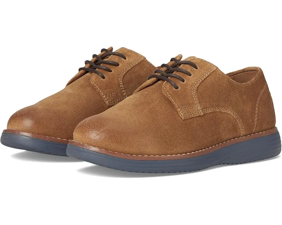 Кроссовки Johnston & Murphy Kids Upton Plain Toe (Little Kid/Big Kid), Snuff Oiled Suede