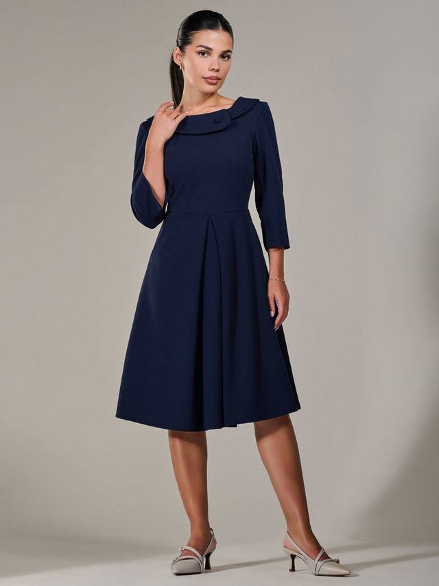 

Платье на пуговицах с миниатюрным воротником Jolie Moi, цвет Blue Navy