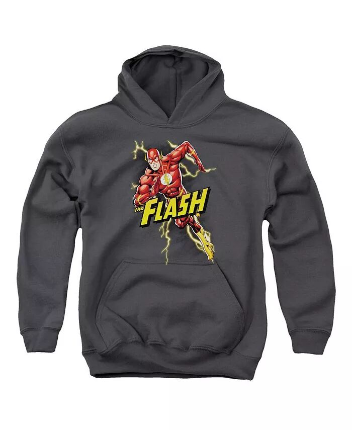

Толстовка с капюшоном Boys of America Youth Bolt Run Justice League, серый