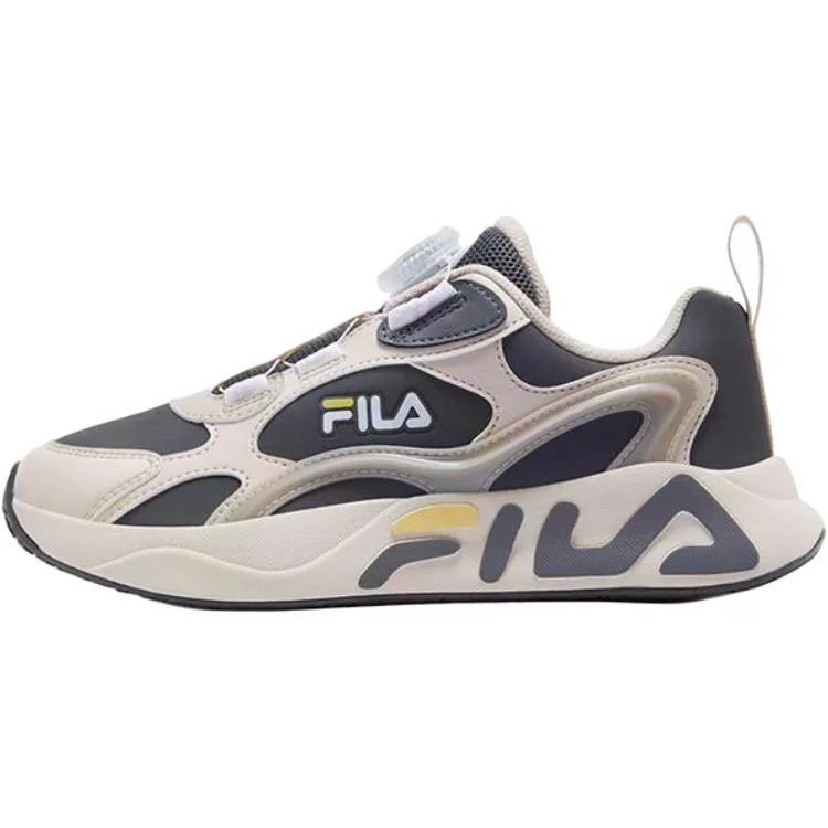 SMASHER 2 Shooting Stars 2 из искусственной кожи и текстиля FILA KIDS, Castle Gray/Eggshell Pink-FCE