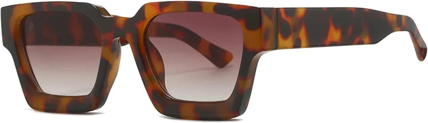 

Классические панк-солнцезащитные очки для женщин и мужчин, винтажные, с леопардовым принтом, для активного отдыха, защита от УФ-излучения UV400 VVTWSSW, C9leoaprd-brown