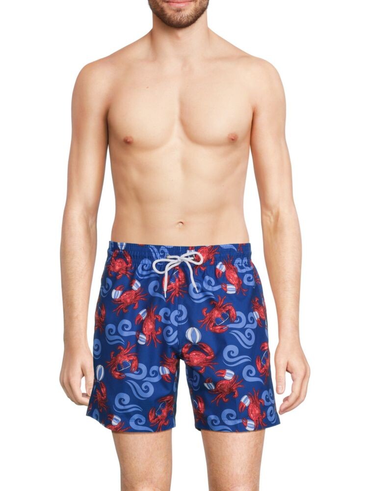 

Шорты для плавания Sano с крабовым принтом Trunks Surf + Swim, цвет True Blue