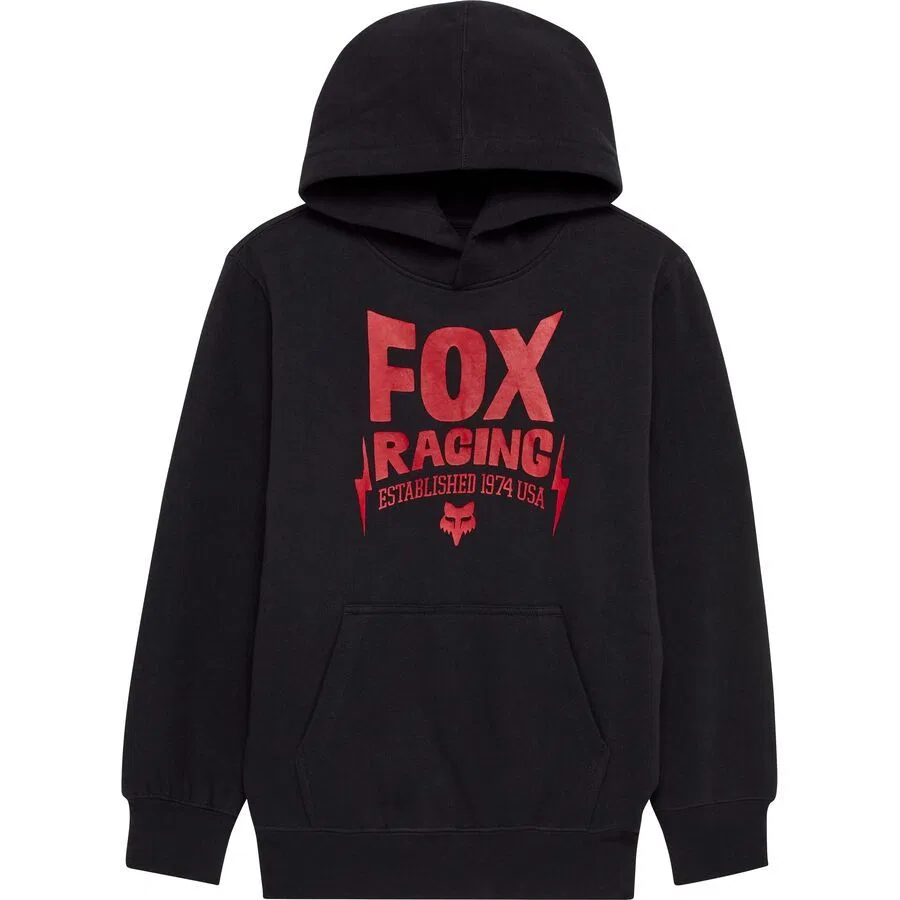 Детская толстовка с капюшоном Bolt Fox Racing, Black