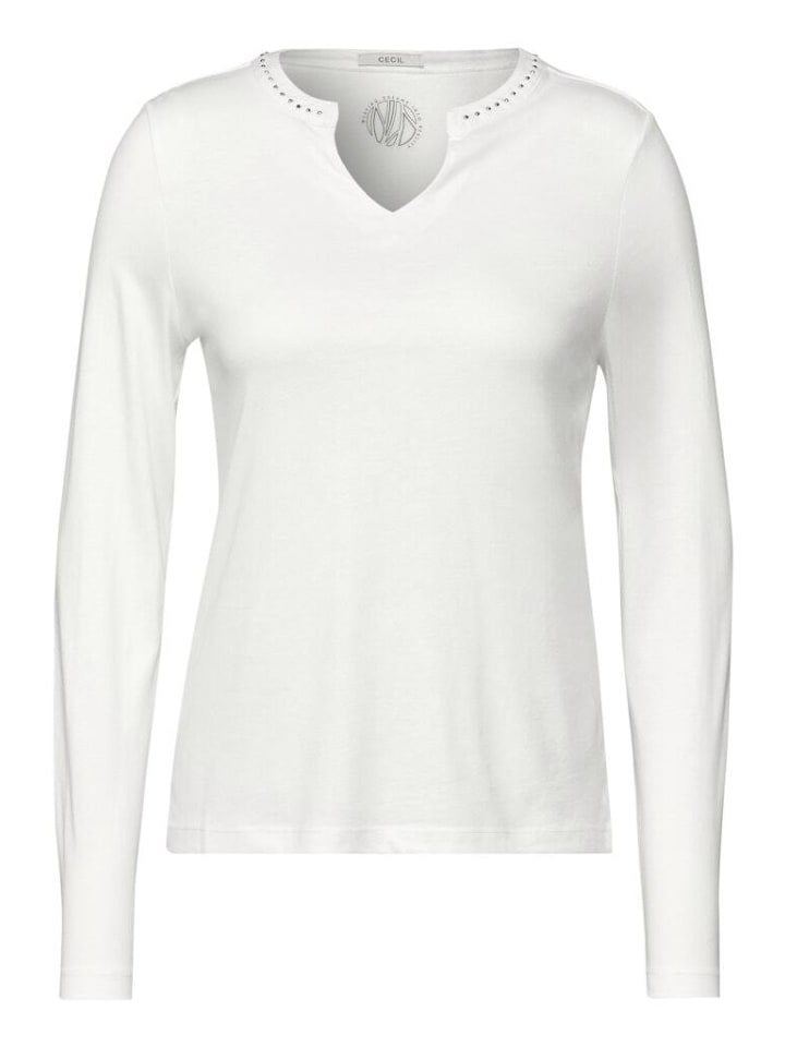 

Лонгслив Cecil Langarmshirt, цвет vanilla white