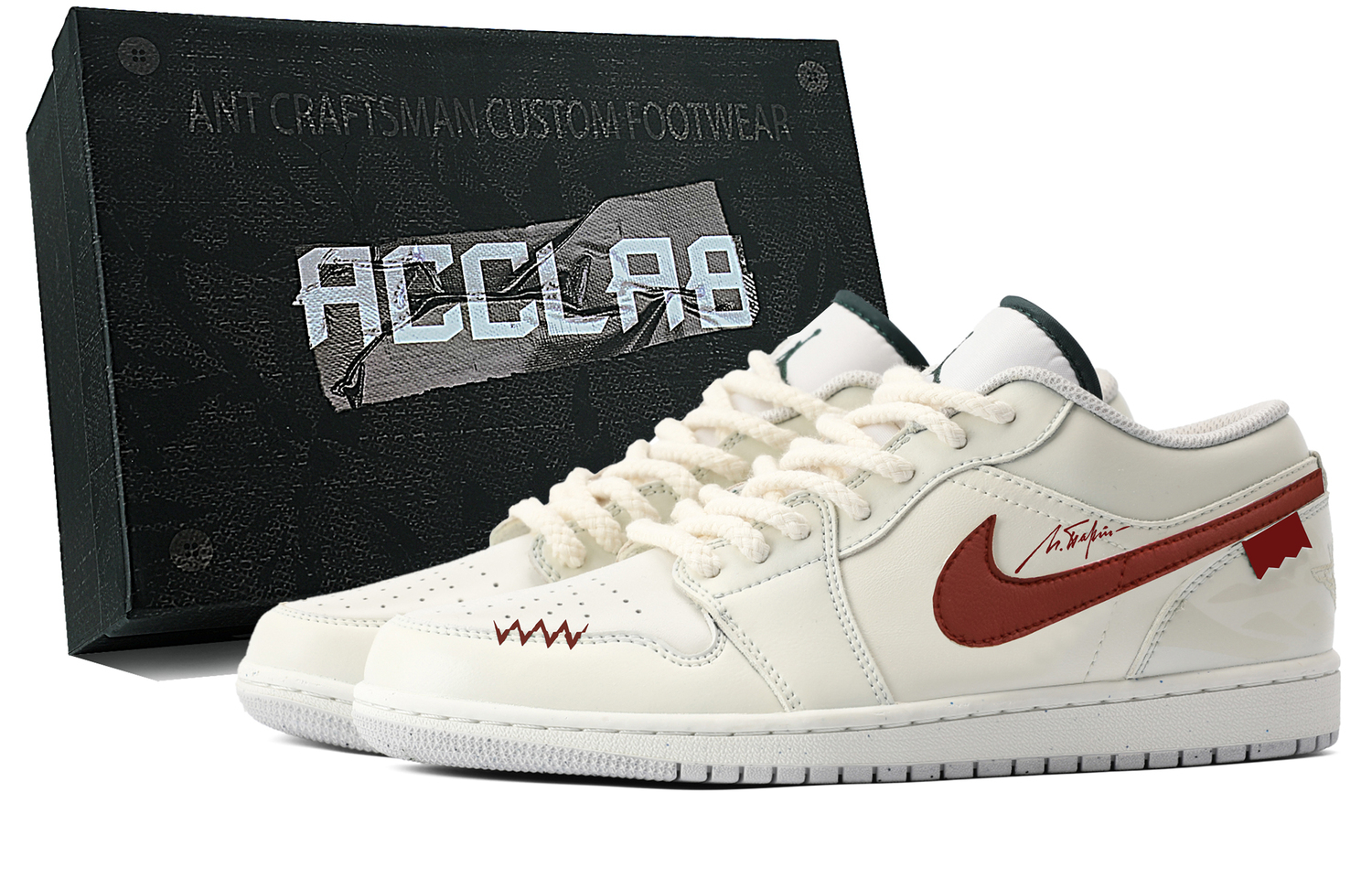 

Кроссовки баскетбольные низкие Air 1 Wear resistant And Lightweight Unisex Jordan, экрю