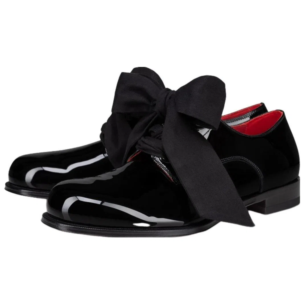 Casual туфли из лакированной кожи Christian Louboutin Black — фото 4
