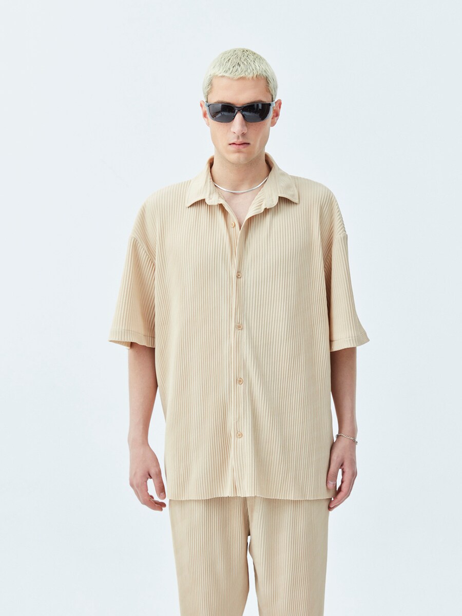 

Повседневная рубашка VAMOS CLO Comfort fit Button Up Shirt Manche, экрю