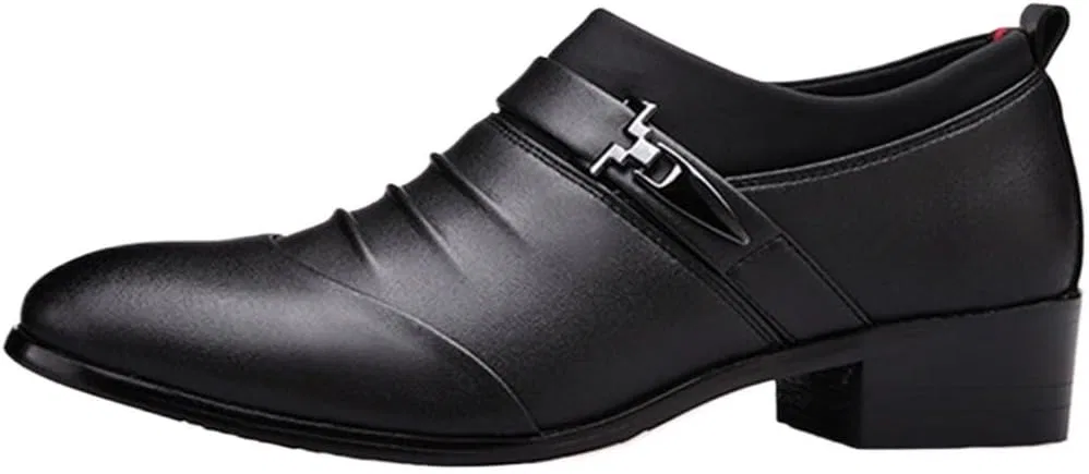 Лоферы из кожзама Formal Shoes, Black UOPYNE