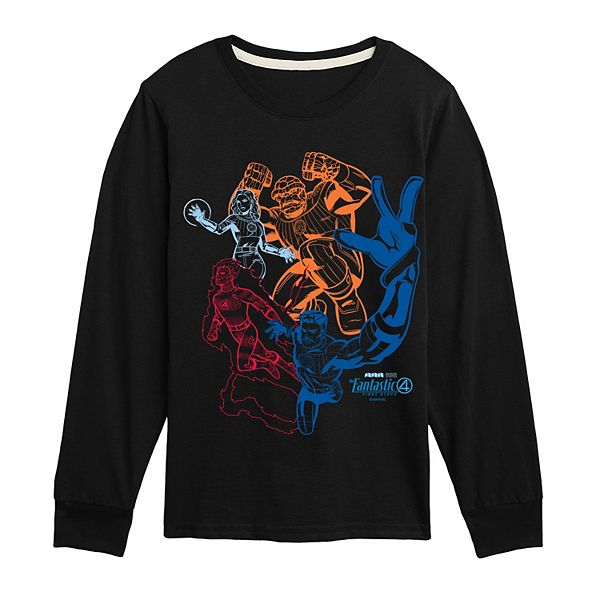 

Футболка с длинным рукавом Boys 8-20 The Fantastic Four: First Steps Outline Marvel