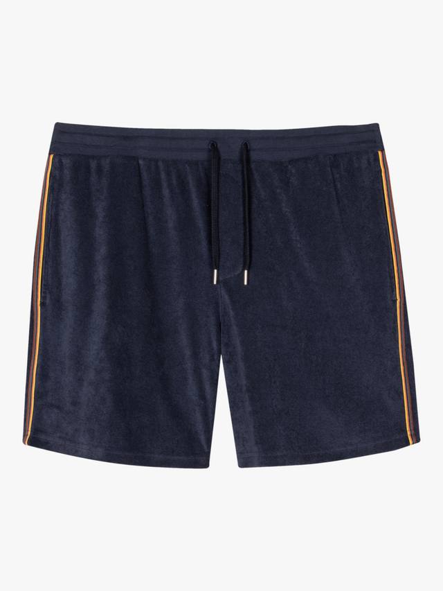 

Махровые шорты с отделкой в полоску Paul Smith, цвет Blue Navy
