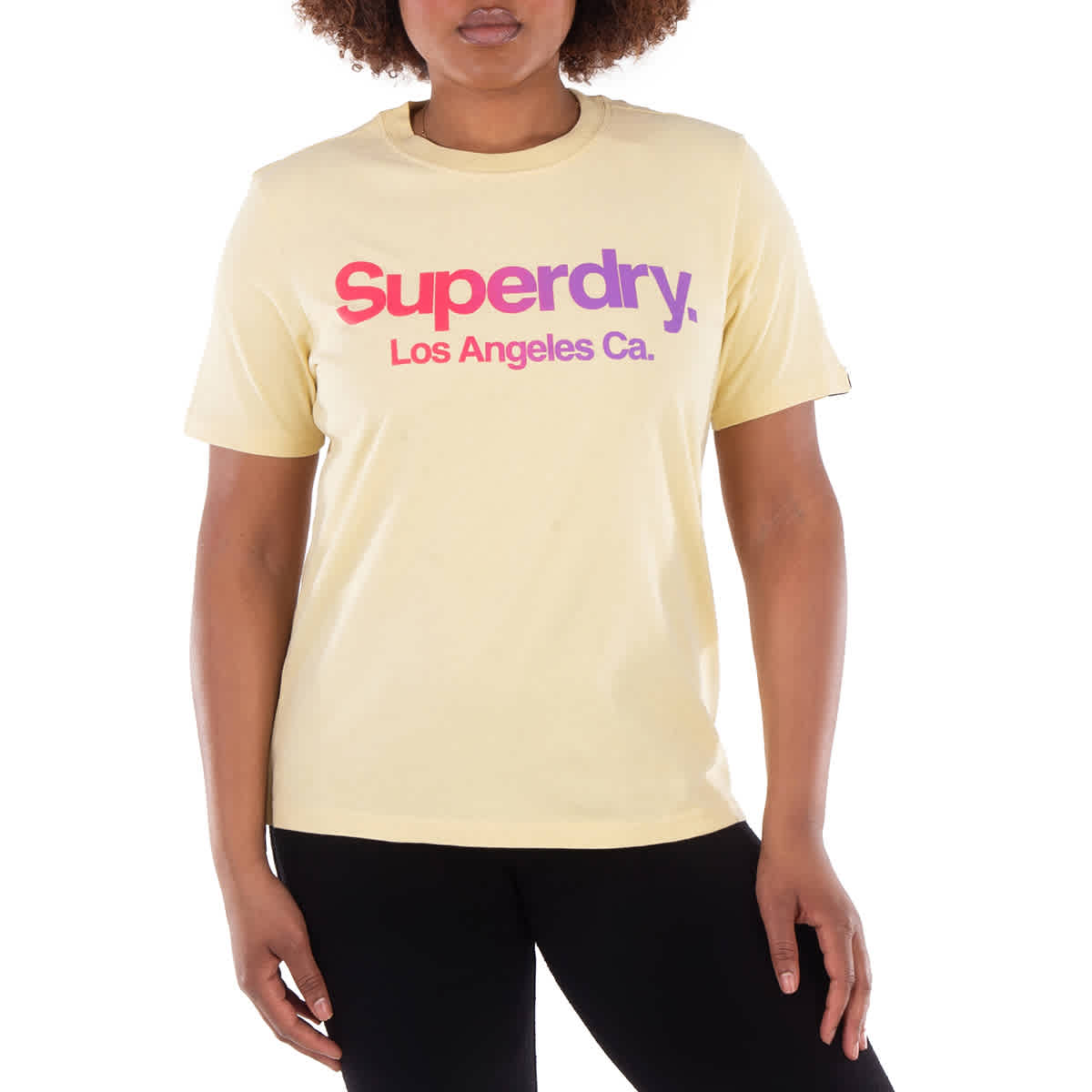 

Superdry Тонкая футболка с радужным принтом, желтый