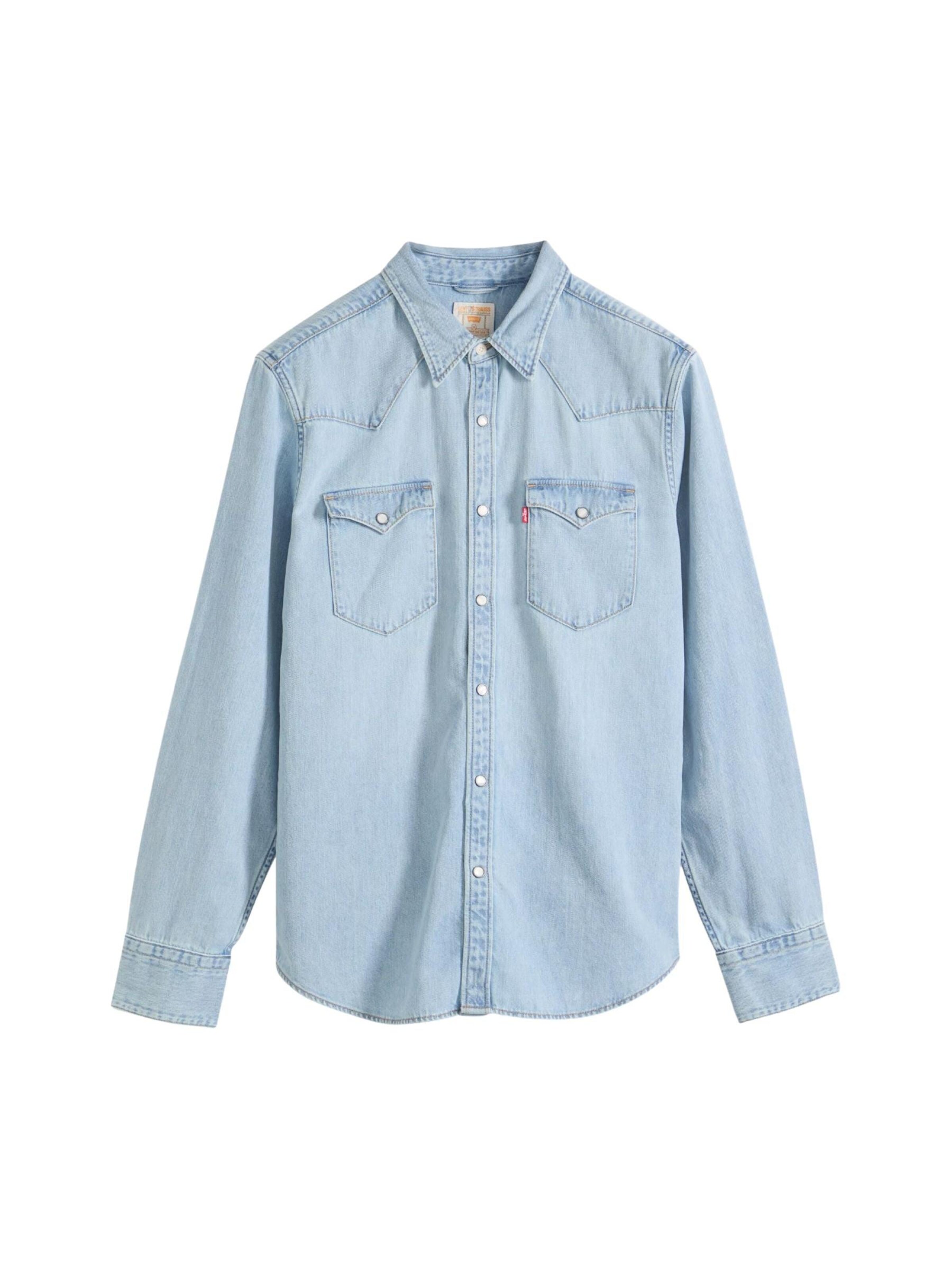 

Демисезонная куртка 'LEVI'S BARSTOW WESTERN CAMICIA' в цвете Cyan Blue