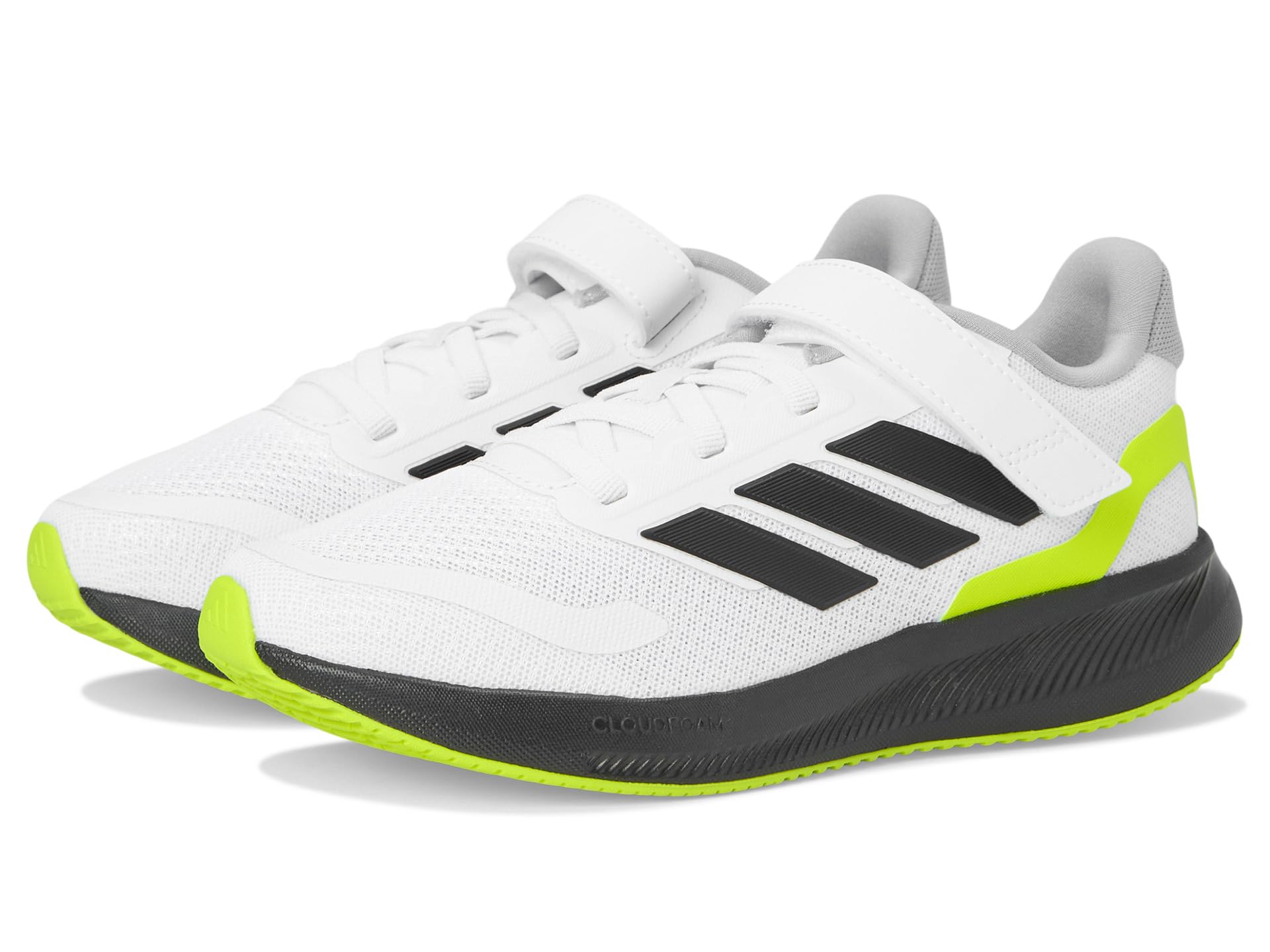 

Кроссовки adidas Kids Run Falcon 5 Sportswear Shoes, цвет White/Black/Lucid Lemon