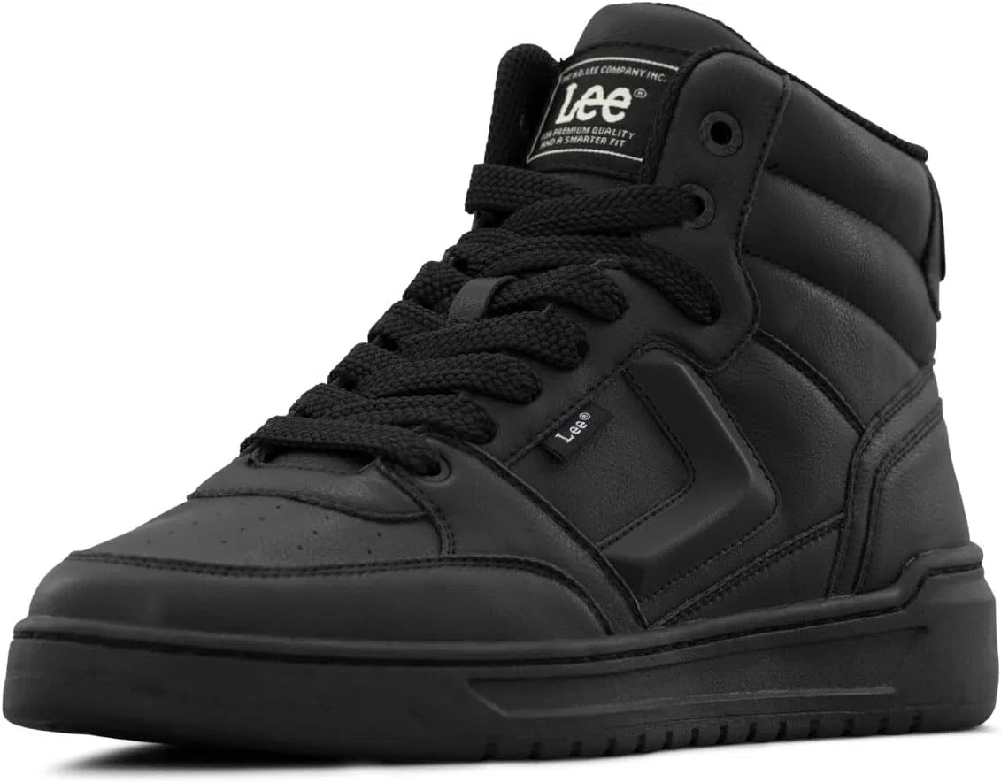 Мужские кроссовки Lee Prescot Mid Trainers, Black Mono