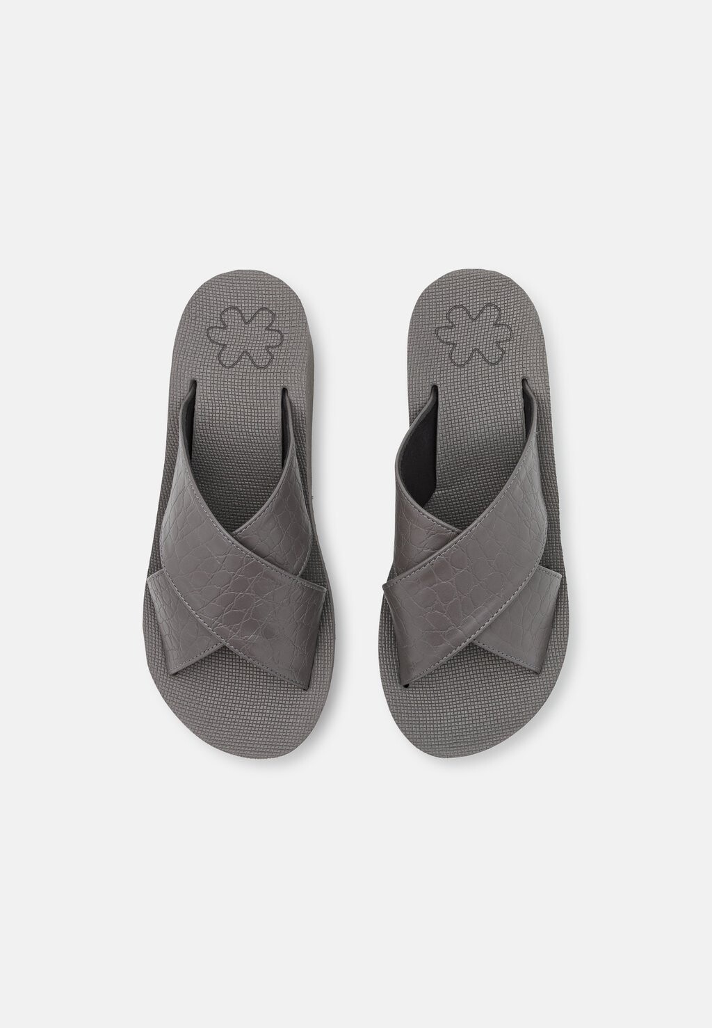 Мюли WEDGE CROSS flip*flop, серый
