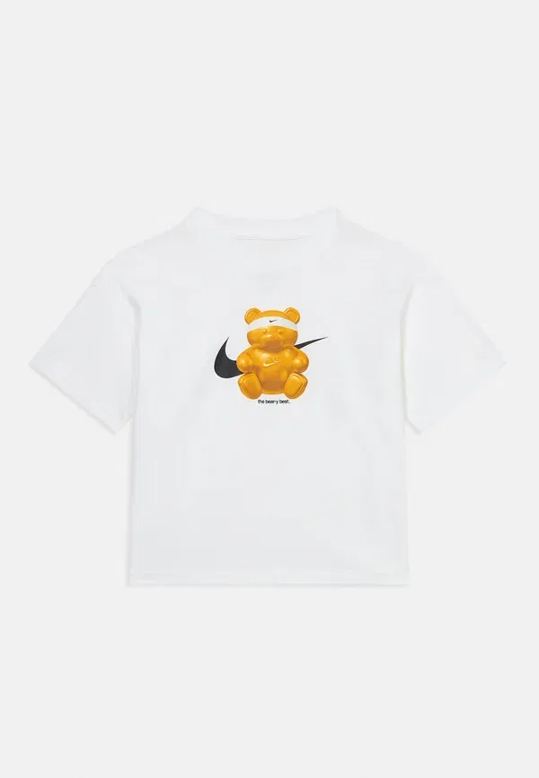 Футболка свободного кроя с принтом медведя Nike Sportswear, белый