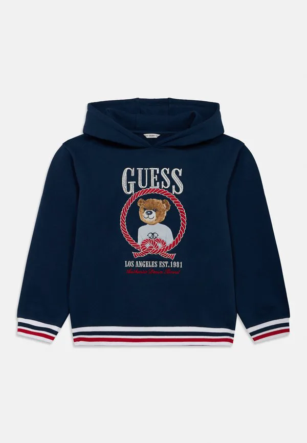 Детская спортивная толстовка с капюшоном Guess, Secret Blue