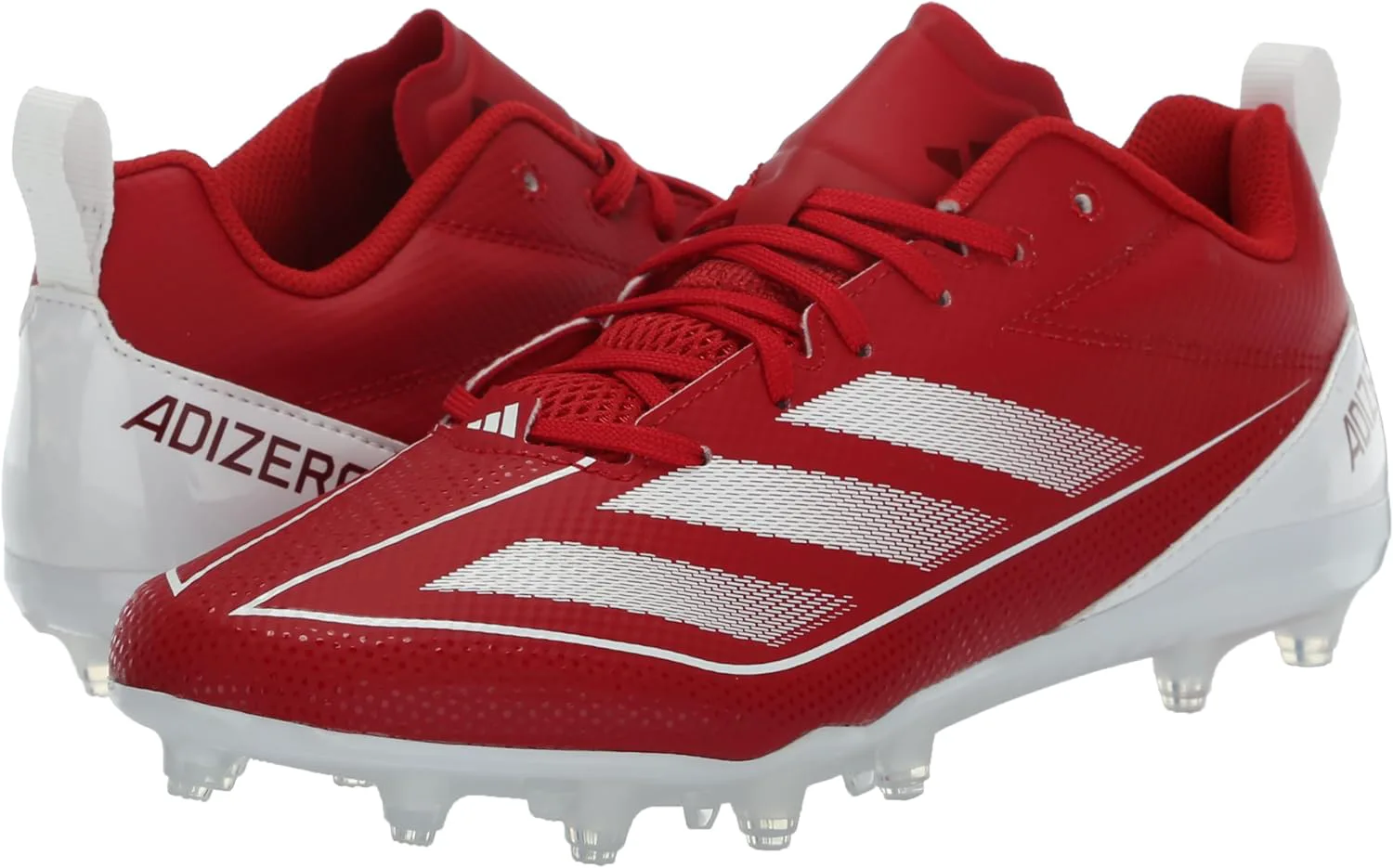 Мужские кроссовки Adidas Adizero Electric.2 для американского футбола, красно-белый — фото 4