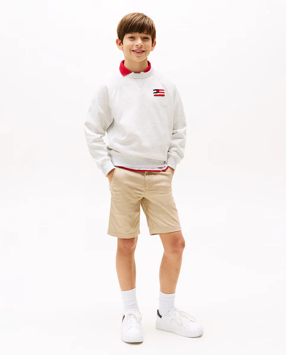

Шорты чинос для мальчиков Tommy Hilfiger, коричневый