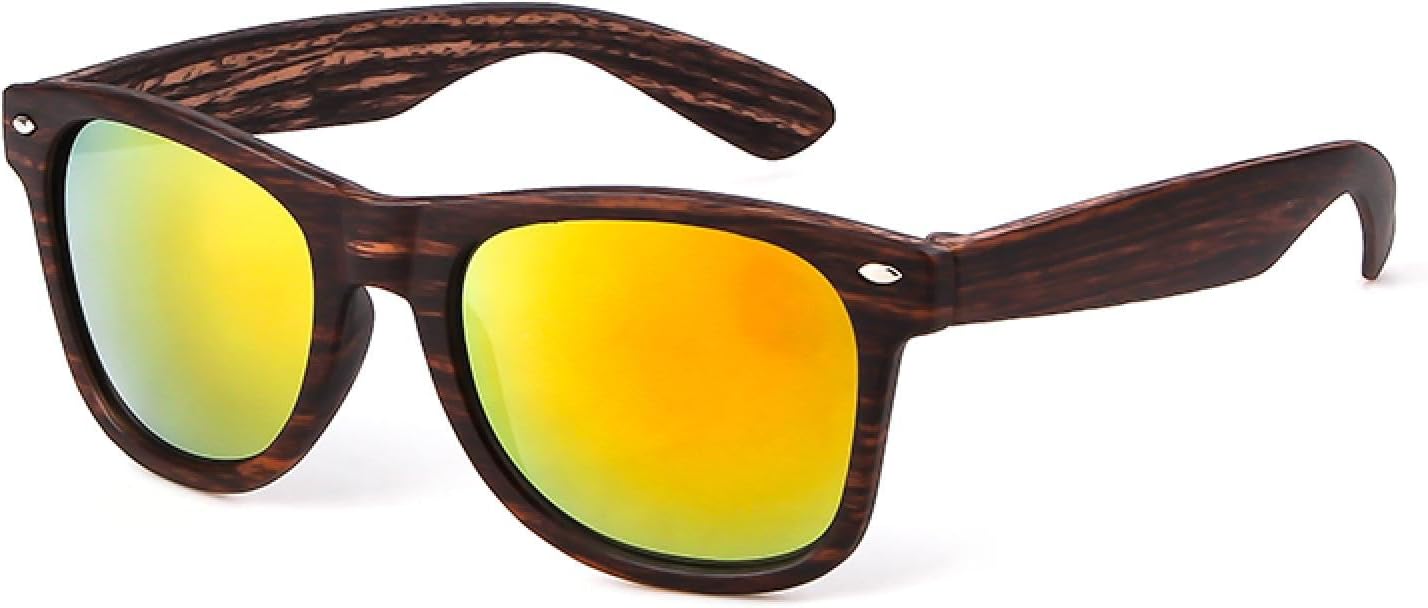 

Солнцезащитные очки с текстурой дерева и бамбуком, классические, с цветной пленкой, модные, с защитой от УФ-излучения UV400, винтажные, для вождения, рыбалки WNCKSQ, C8