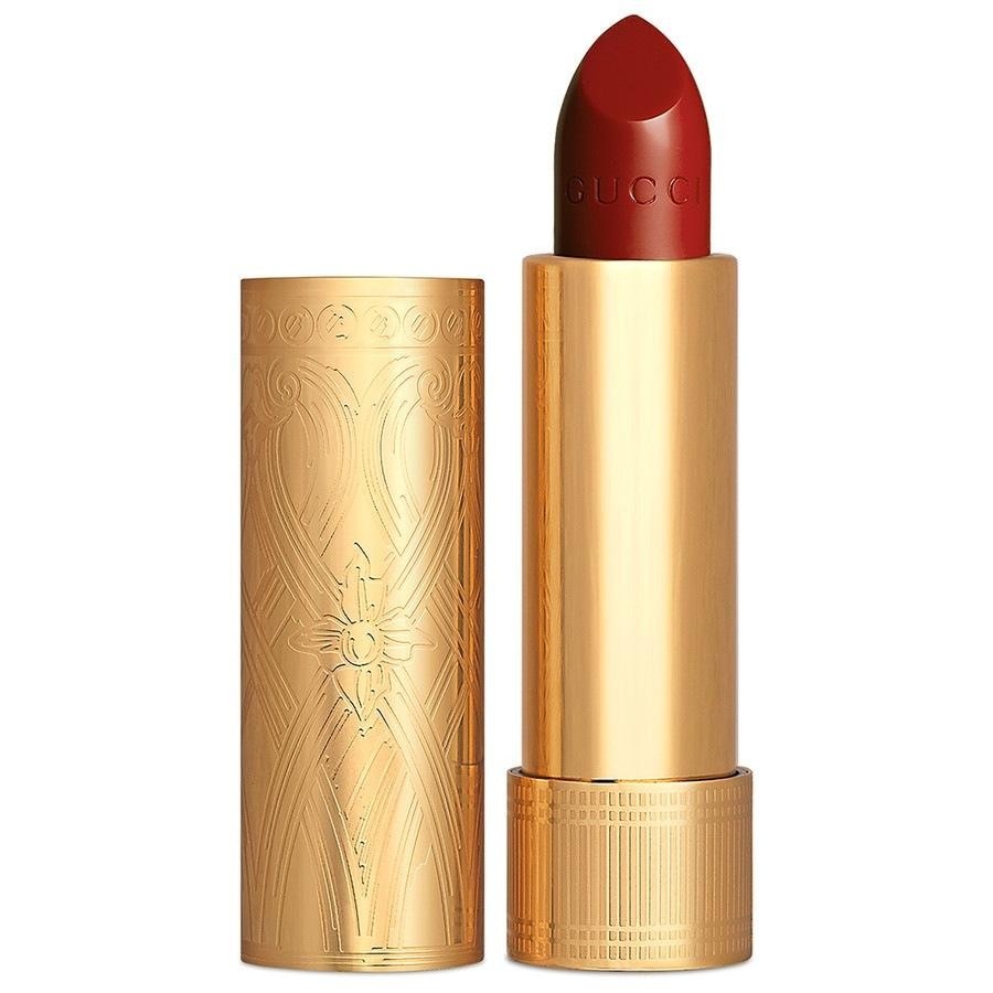 

Помада для губ gucci beauty rouge à lèvres satin Gucci, nr. 504 myra crimson, вес 3.5 гр.