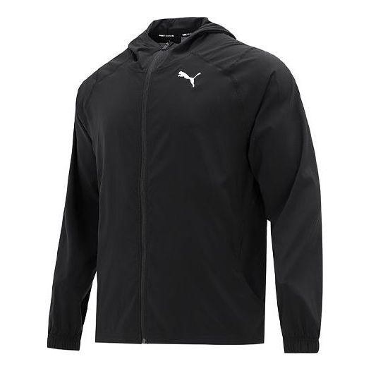 

Куртка logo printing hooded solid color jacket black Puma, черный
