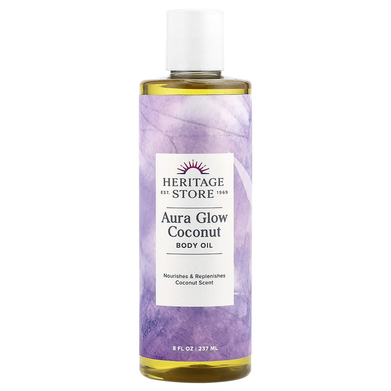 

Heritage Store, Aura Glow Coconut, масло для тела, 237 мл (8 жидк. Унций)