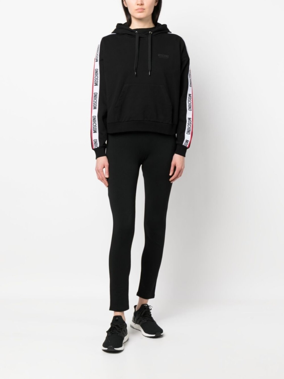 

Moschino худи с логотипом, черный