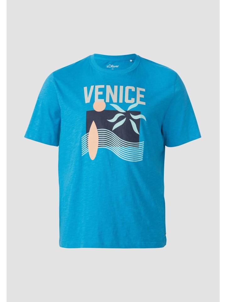 

Футболка цвета 62D4_turquoise s.Oliver, Синий, Футболка цвета 62D4_turquoise s.Oliver