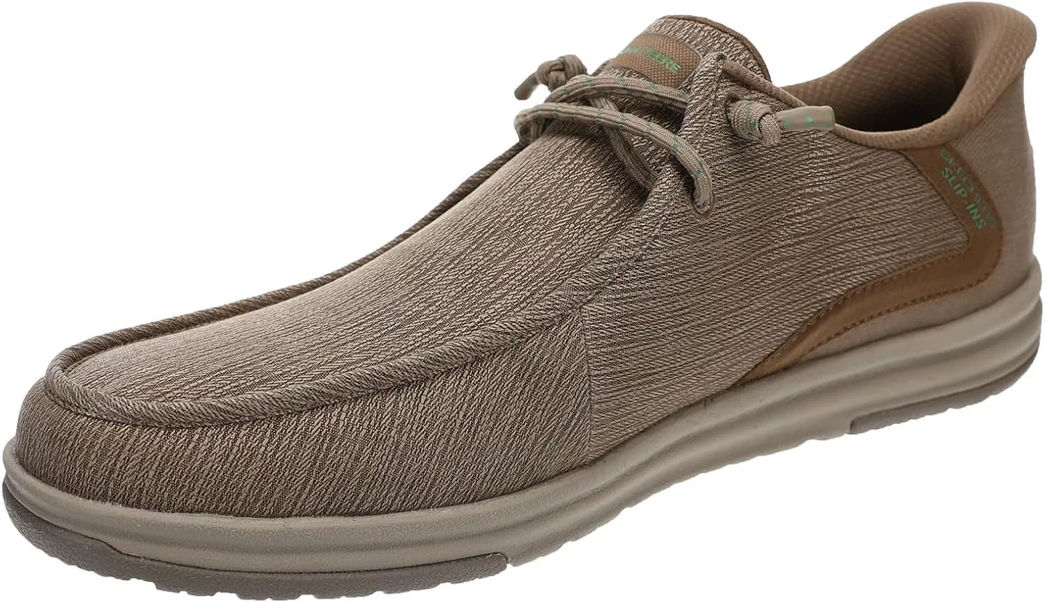 Мужские слипоны Skechers, светло-коричневые — фото 4