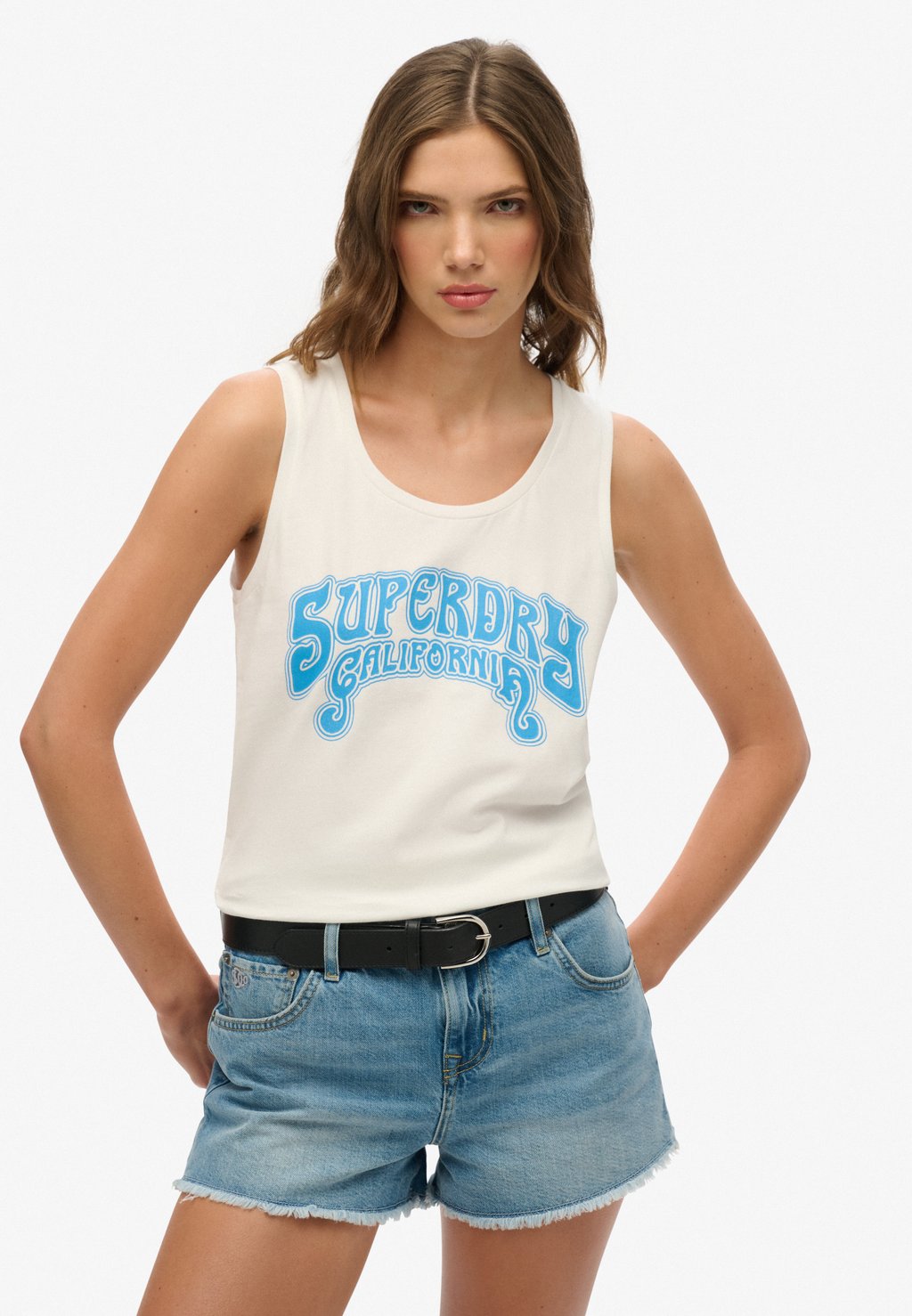 

Топ CALI Superdry, белый