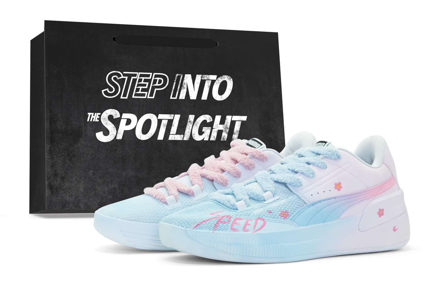 

PUMA Кроссовки Clyde Hardwood Team Unisex низкие Blue/Pink