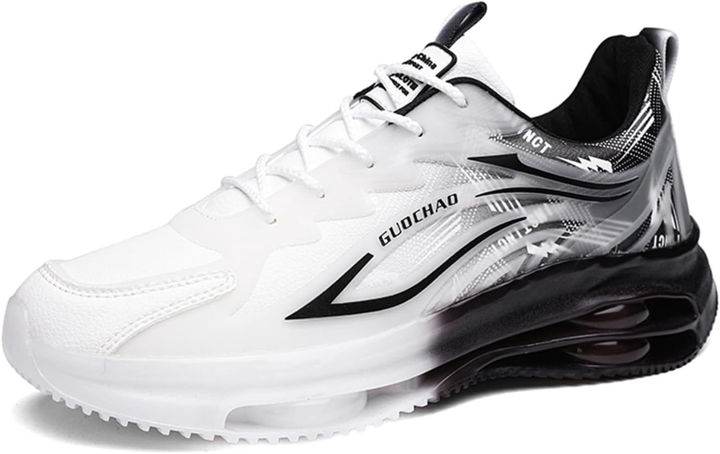 

Мужские модные кроссовки сетчатые для тенниса, спортивной ходьбы, с контрастным цветом, для тренировок и повседневной носки Spwagym, белый