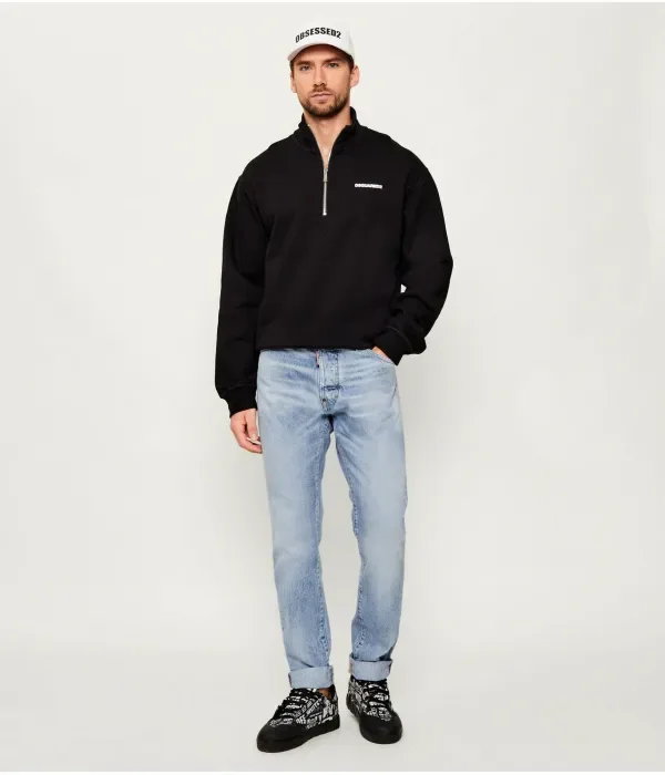 Толстовка loose fit Dsquared2, черный — фото 2