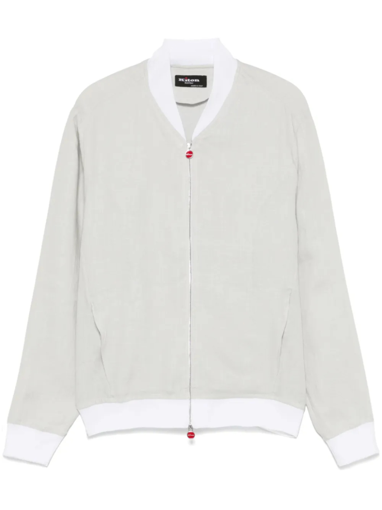 

Льняная куртка Kiton, серый