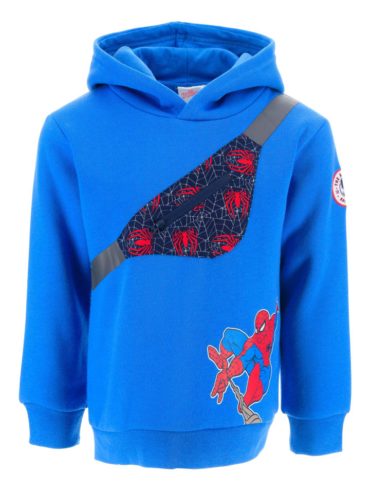 

Толстовка с капюшоном Spiderman, синий