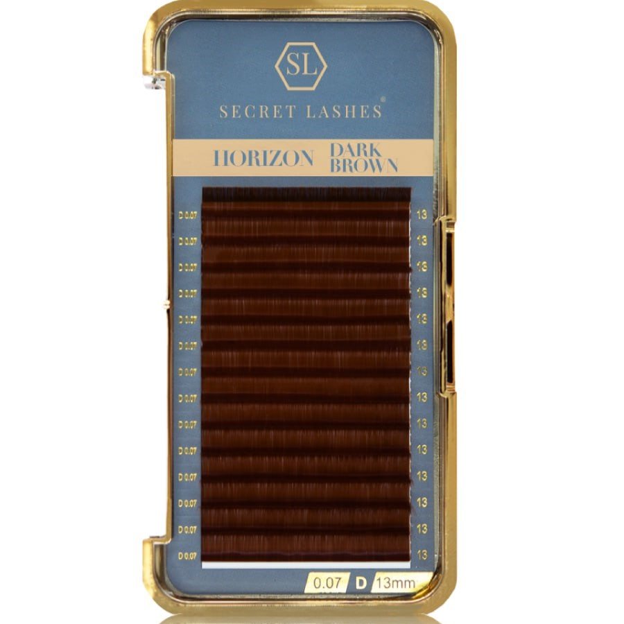 

Secret Lashes Horizon Dark Brown D, 0,07, 8 мм