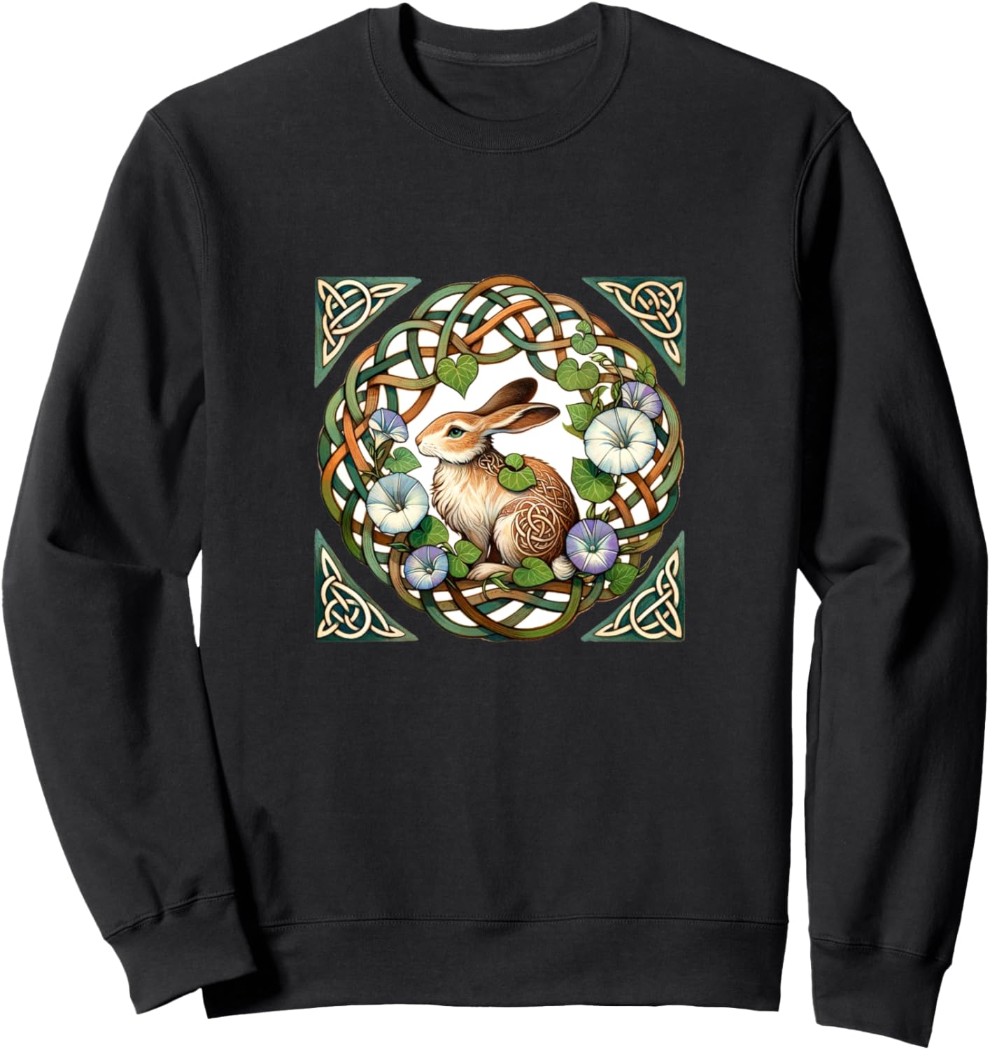 

Толстовка с изображением кролика и садовым декором Hare Lover Bubb, черный