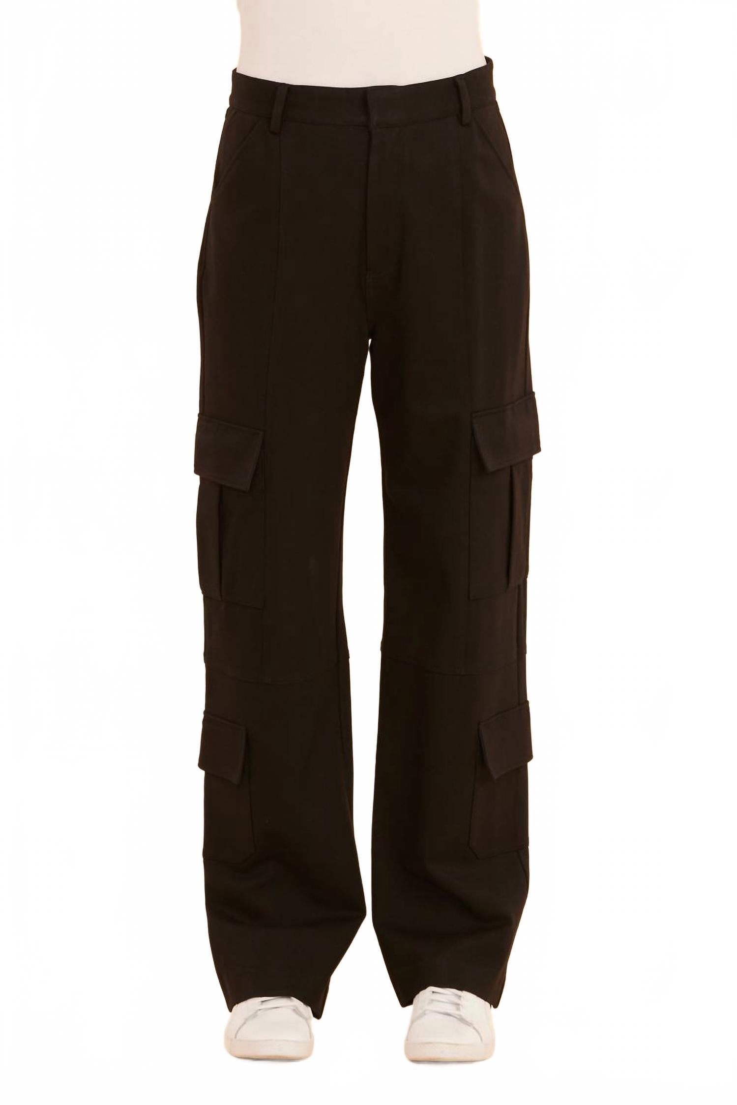 

DOLCE CABO Брюки-карго из ткани понте черного цвета