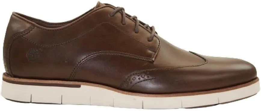 Мужские ботинки на шнуровке Timberland Preston Hill Brogue Oxford Business Ultra Light, темно-коричневый