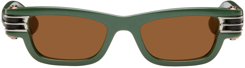 

Солнцезащитные очки Green Bolt Squared Bottega Veneta, зеленый/черный/медный